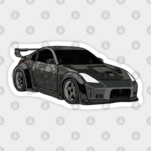 Fast and Furious 350Z Sticker by Dwils7924